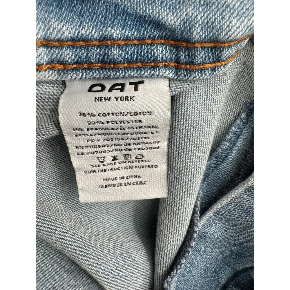 OAT New York‎ High Rise Wide Leg Jean Womens 16W Blue Medium Wash Denim